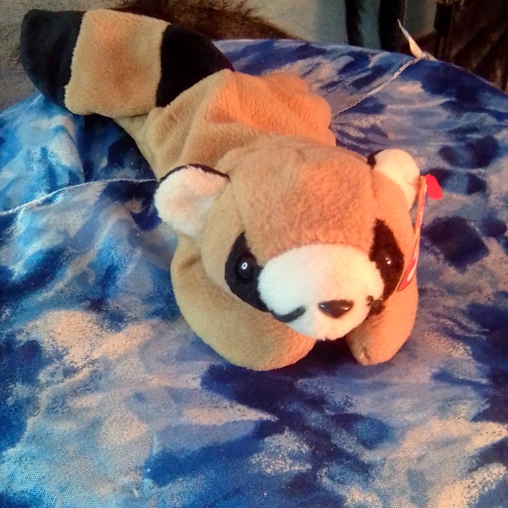 Ty beanie Ringo Raccoon 1996' PVC ERRORS